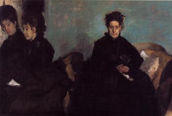 Edgar Degas : The Duchess di Montajesi with Her Daughters